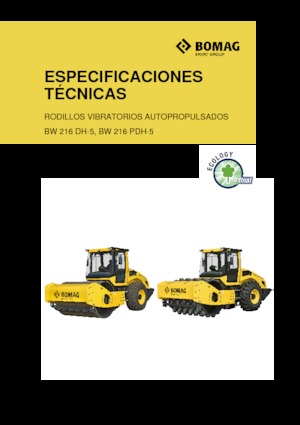 Rodillos vibrantes autopropulsados Bomag BW 216 DH-5