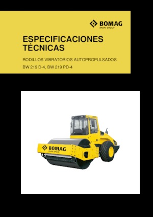 Rodillos vibrantes autopropulsados Bomag BW 219 PD-4