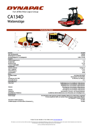 Rodillos vibrantes autopropulsados Dynapac CA 134 D