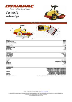 Rodillos vibrantes autopropulsados Dynapac CA 144 D