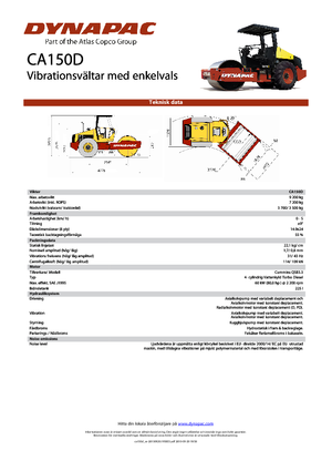 Rodillos vibrantes autopropulsados Dynapac CA 150 D