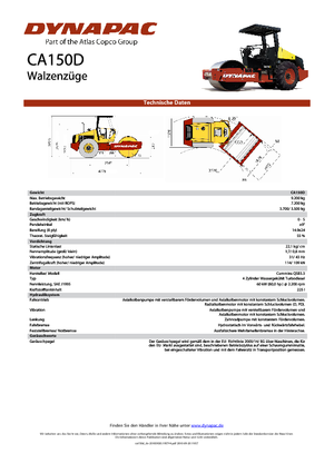 Rodillos vibrantes autopropulsados Dynapac CA 150 D