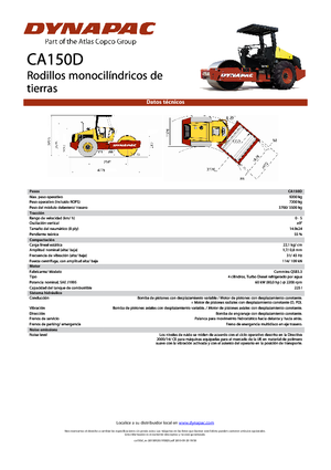 Rodillos vibrantes autopropulsados Dynapac CA 150 D