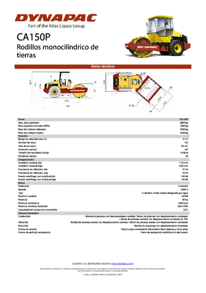 Rodillos vibrantes autopropulsados Dynapac CA 150 P