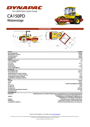 Rodillos vibrantes autopropulsados Dynapac CA 150 PD