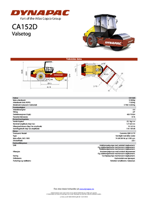 Rodillos vibrantes autopropulsados Dynapac CA 152 D