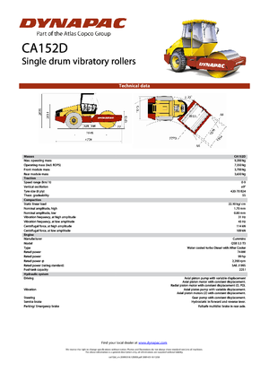 Rodillos vibrantes autopropulsados Dynapac CA 152 D