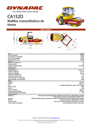 Rodillos vibrantes autopropulsados Dynapac CA 152 D