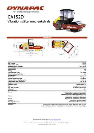 Rodillos vibrantes autopropulsados Dynapac CA 152 D