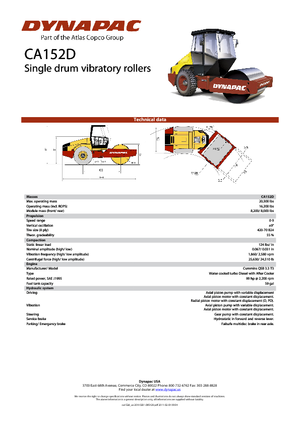 Rodillos vibrantes autopropulsados Dynapac CA 152 D