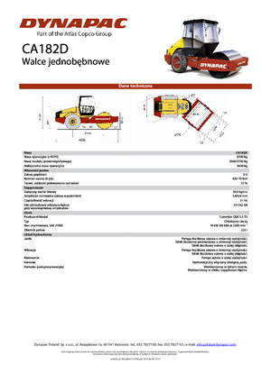 Rodillos vibrantes autopropulsados Dynapac CA 182 D