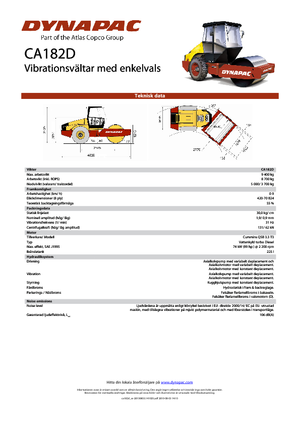 Rodillos vibrantes autopropulsados Dynapac CA 182 D