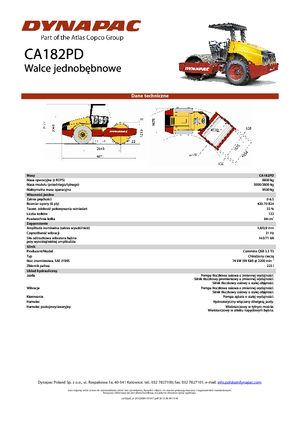 Rodillos vibrantes autopropulsados Dynapac CA 182 PD
