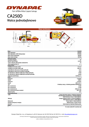 Rodillos vibrantes autopropulsados Dynapac CA 250 D