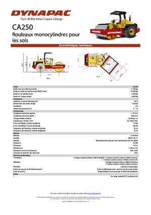 Rodillos vibrantes autopropulsados Dynapac CA 250