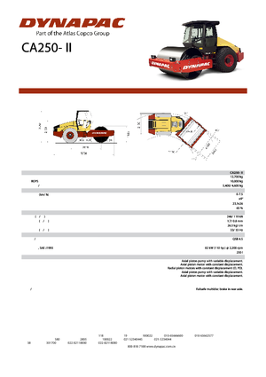 Rodillos vibrantes autopropulsados Dynapac CA 250-II