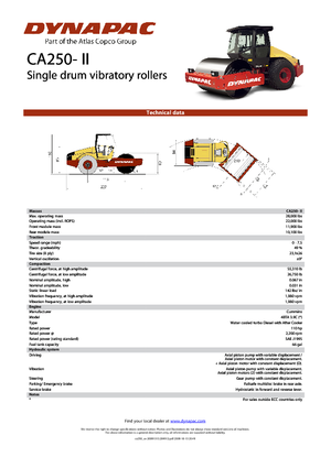 Rodillos vibrantes autopropulsados Dynapac CA 250-II