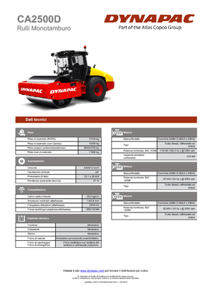 Rodillos vibrantes autopropulsados Dynapac CA 2500 D