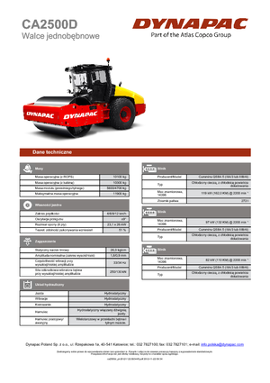 Rodillos vibrantes autopropulsados Dynapac CA 2500 D