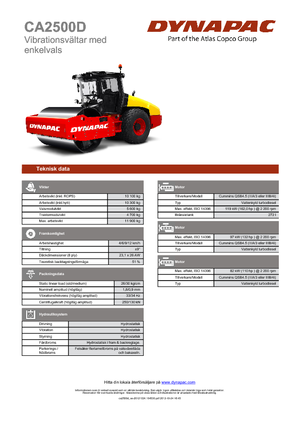 Rodillos vibrantes autopropulsados Dynapac CA 2500 D