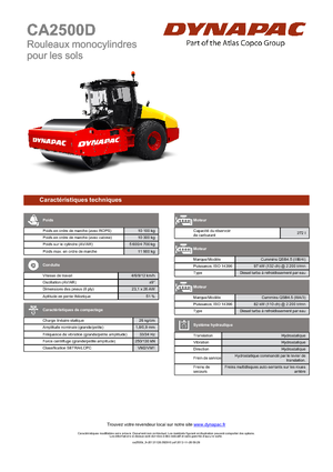 Rodillos vibrantes autopropulsados Dynapac CA 2500 D