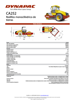 Rodillos vibrantes autopropulsados Dynapac CA 252