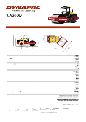 Rodillos vibrantes autopropulsados Dynapac CA 260 D