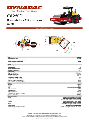 Rodillos vibrantes autopropulsados Dynapac CA 260 D