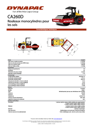 Rodillos vibrantes autopropulsados Dynapac CA 260 D