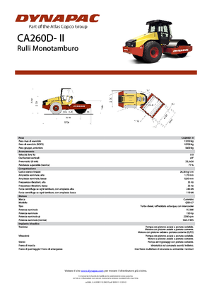 Rodillos vibrantes autopropulsados Dynapac CA 260 D-II