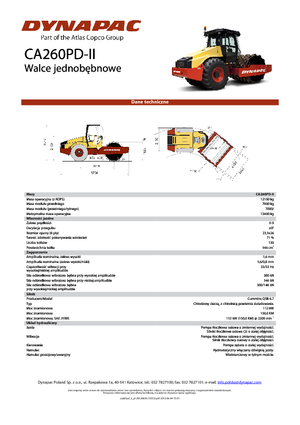 Rodillos vibrantes autopropulsados Dynapac CA 260 PD-II
