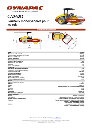 Rodillos vibrantes autopropulsados Dynapac CA 262 D
