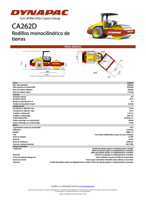 Rodillos vibrantes autopropulsados Dynapac CA 262 D