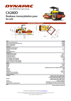 Rodillos vibrantes autopropulsados Dynapac CA 280 D
