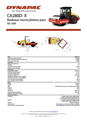 Rodillos vibrantes autopropulsados Dynapac CA 280 D-II