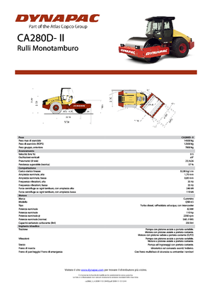 Rodillos vibrantes autopropulsados Dynapac CA 280 D-II