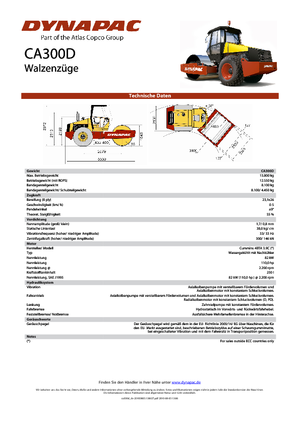 Rodillos vibrantes autopropulsados Dynapac CA 300 D