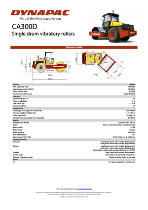 Rodillos vibrantes autopropulsados Dynapac CA 300 D