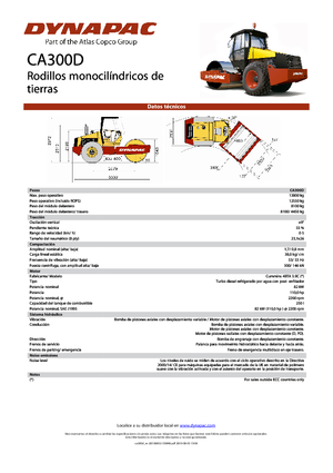 Rodillos vibrantes autopropulsados Dynapac CA 300 D