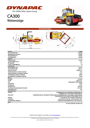 Rodillos vibrantes autopropulsados Dynapac CA 300