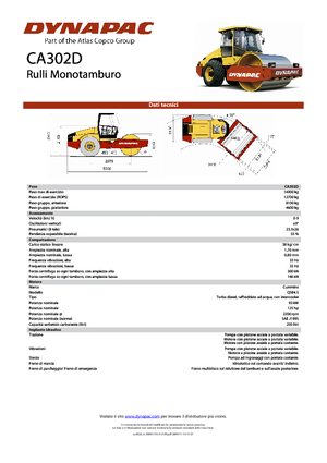 Rodillos vibrantes autopropulsados Dynapac CA 302 D