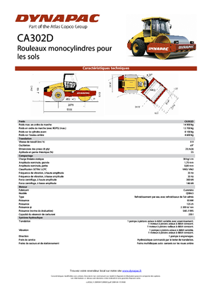 Rodillos vibrantes autopropulsados Dynapac CA 302 D
