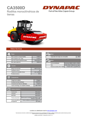 Rodillos vibrantes autopropulsados Dynapac CA 3500 D