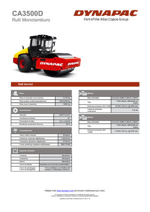 Rodillos vibrantes autopropulsados Dynapac CA 3500 D