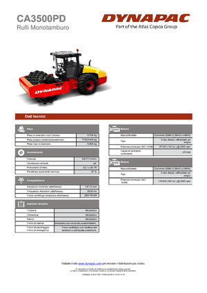 Rodillos vibrantes autopropulsados Dynapac CA 3500 PD