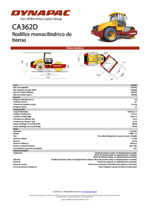 Rodillos vibrantes autopropulsados Dynapac CA 362 D