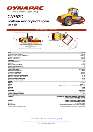 Rodillos vibrantes autopropulsados Dynapac CA 362 D