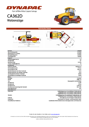 Rodillos vibrantes autopropulsados Dynapac CA 362 D