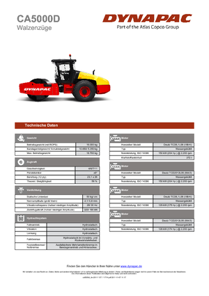 Rodillos vibrantes autopropulsados Dynapac CA 5000 D