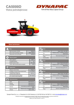 Rodillos vibrantes autopropulsados Dynapac CA 5000 D